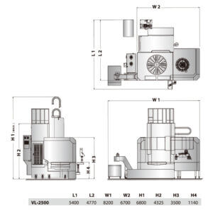 Yページ YSP VL-2500 ATC CNC Dik Torna – Perpa Makina